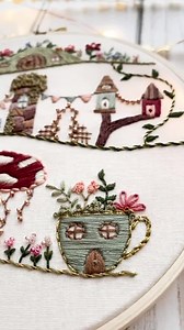 The Enchanted Village PDF Pattern- Instant Download - Hand Embroidery Pattern - With Instructions - Etsy