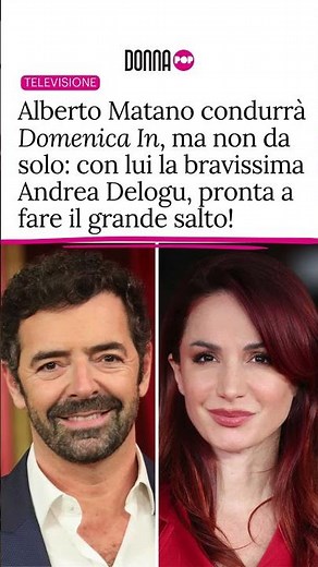 Alberto Matano condurrà Domenica In, ma non da solo: con lui ci sarà la bravissima Andrea Delogu!
