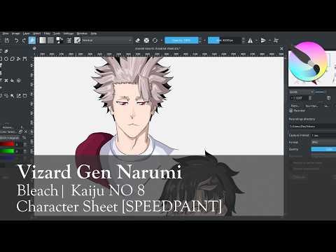 How to draw Narumi from Kaiju No.8 as a Vizard in the bleach universe in less than 4 minutes