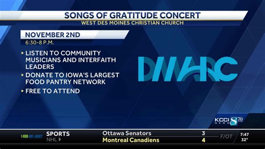 ‘Songs of Gratitude’ interfaith concert Sunday to bolster Des Moines area food pantries