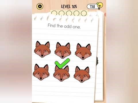 Brain Test 5 Level 105 Gameplay – Full Walkthrough & Answers | fill the boxes