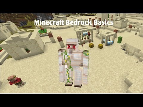 How to kill an Iron Golem | Minecraft Bedrock Basics