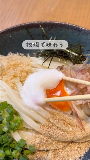 【食欲の秋】とろ〜り濃厚な温玉とうどんのコシがたまらない！【釜玉うどん専門店】 #鳥取#グルメ#おすすめ#ランチ