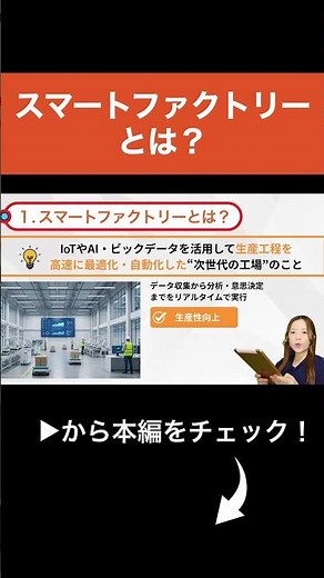 【製造業】スマートファクトリーとは？ #生産管理 #製造業