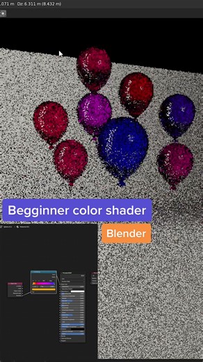Create Infinite Color Variations in Blender with Object Info Node and Color Ramp