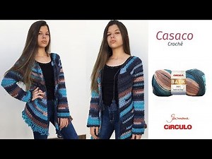 Crochet Coat Step by Step Prof. Simone Eleotério