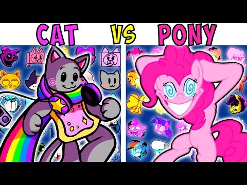 ALL CAT VS PONY TEST | FNF Character Test | Gameplay VS Playground