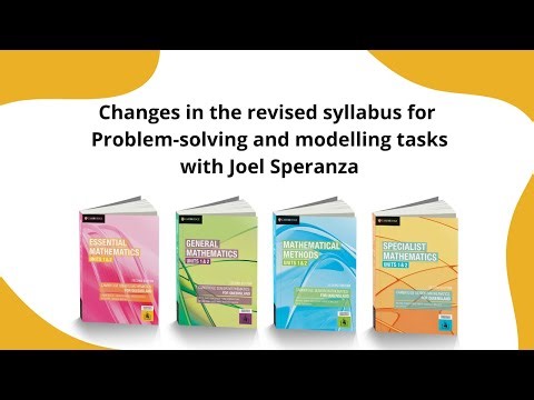 Changes to the PSMT in the revised Queensland Senior Maths syllabus with Joel Speranza