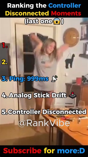 Başlık: Ranking "Controller Disconnected" Moments 🎮 (Ping: 999ms 📡) #shorts #ranking