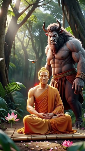 How the Buddha controlled a demon and preached to it #buddha #buddhastory #buddhism