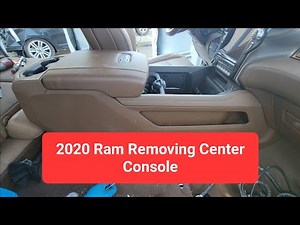 Removal of the central console of the RAM 2500 - 3500