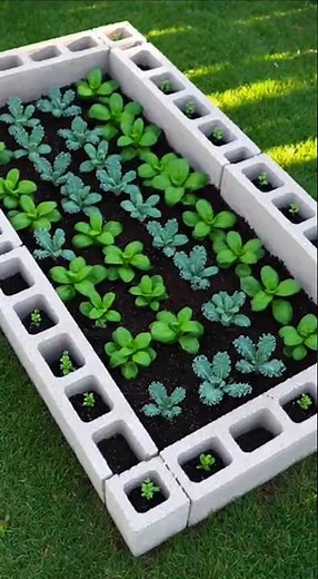 Cinder Block Garden Bed DIY | Small Space Vegetable Garden Idea 🌱
