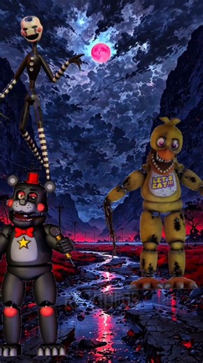 Puppet e Lefty vs Fnaf 1 2 e 4 #edit #fnaf
