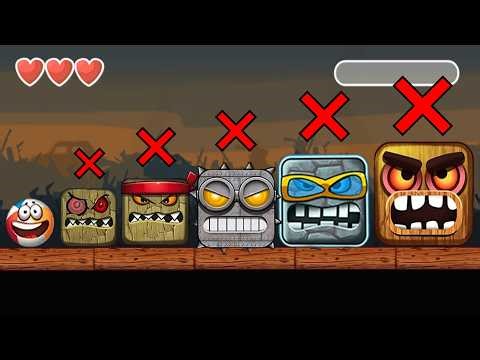 Red Ball 4 - All Levels - All Volumes - No Boss Fight - Ball Friends - Sound Only - Full Gameplay