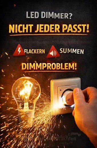 LED flackert am Dimmer? Das ist oft der Grund! 💡