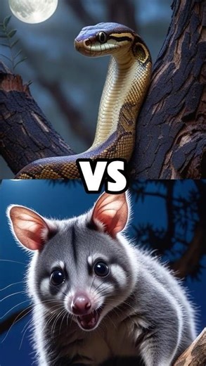 PYTHON vs POSSUM 🐍🐾 Who Survives the Night?