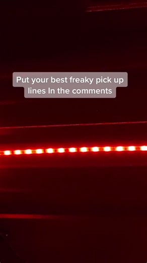 Captivating Red LED Strip Light Display