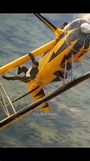 Filming a Real Airplane Wing Stunt 😳 | Hollywood Behind The Scenes 🎬 #bts #hollywood #mi #shorts