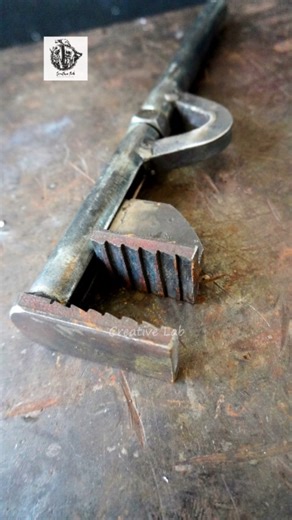 Creative Lab on Instagram: "How to Make a Strong Adjustable Wrench at Home – Works Like a Pro Tool! #reels #instagramreels #adjustable #wrench #homemadetools #handtool #metalworking #welding #satisfying #fabrication #lifehacks"