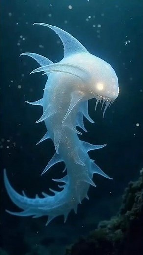 The Ghost of the Deep Sea | Mysterious Bioluminescent Creature Caught on Camera