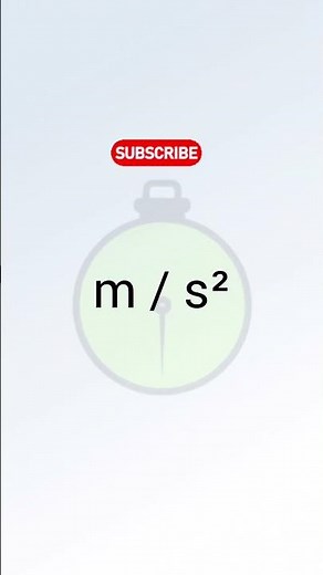 The si unit of acceleration is 🔥 #shorts #ytshorts #physics