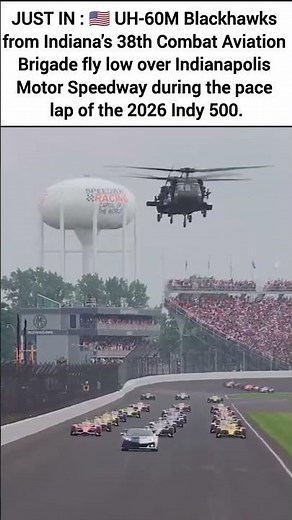 US Army Blackhawks Fly LOW Over Indy 500 🇺🇸🚁 | Epic Military Flyover at Indianapolis Motor Speedway