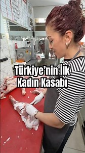 Turkey's first female butcher! 30 years of butchering! #food #butcher #meat #alaşehir #discover #...