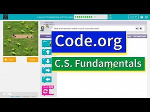 Programming with Harvester Lesson 5.10 Course B Code.org Tutorial with Answers