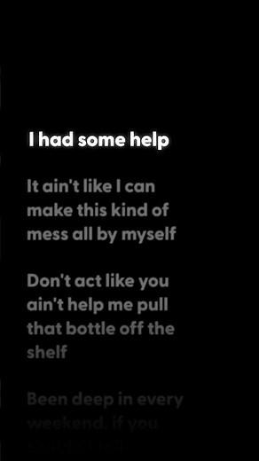 Post Malone - I Had Some Help (feat. Morgan Wallen) (lyrics)