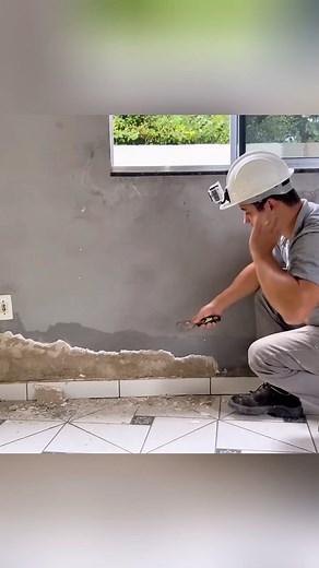 24K views · 96 reactions | Amazing repair on rotten baseboard ! Fixed everything | SOSintheconstruction | Facebook