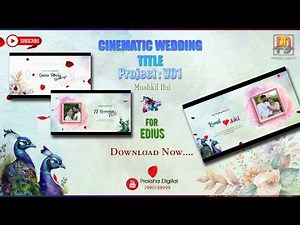 CINEMATIC WEDDING TITLE PROJECT - V01 ( For Edius )