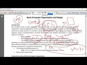 Basic computer of Morris Mano