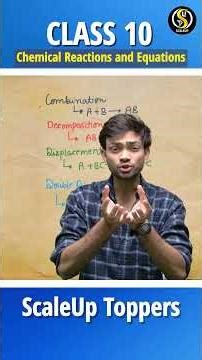 Chemical Reactions & Equations in 60 Sec 🔥 #class10science #chemistry #shorts