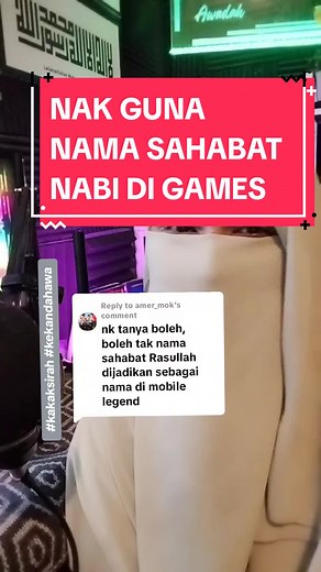 Hukum Penggunaan Nama Sahabat Nabi dalam Game