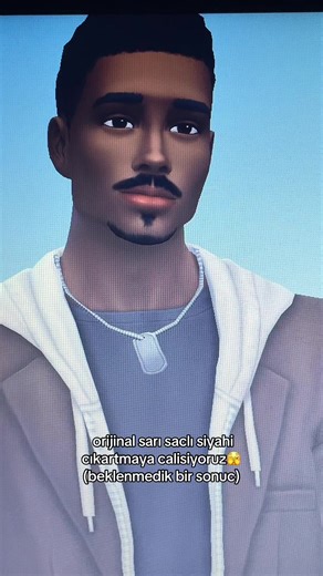 Sims 4'te Sarı Saçlı Siyahi Karakter Oluşturma