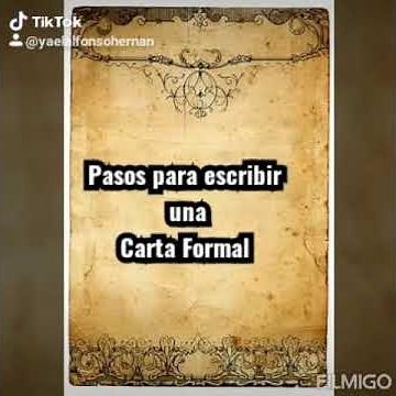 Estructura de la Carta Formal