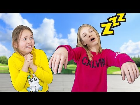 Amelia and Avelina Play Sleepwalking challenge