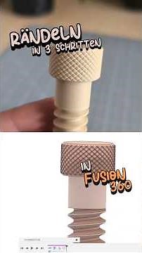 How to Create Knurling in Fusion 360 in Just 3 Steps #shorts #3dprinting #cad #fusion #tutorial