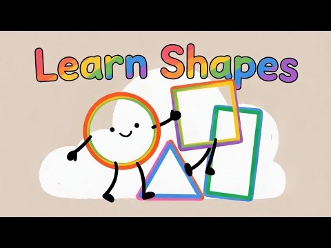 Learn Shapes for Kids | Circle, Square, Triangle & Rectangle | Interactive Shapes Learning