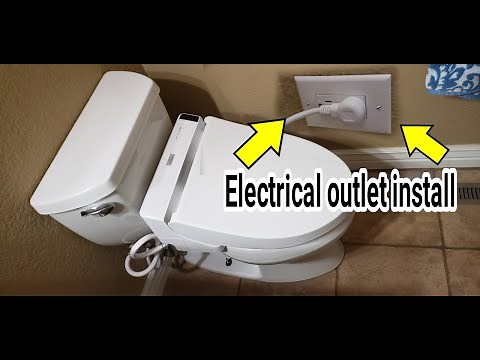 Install electrical outlet for Toto Washlet or Bidet. Very clean look.