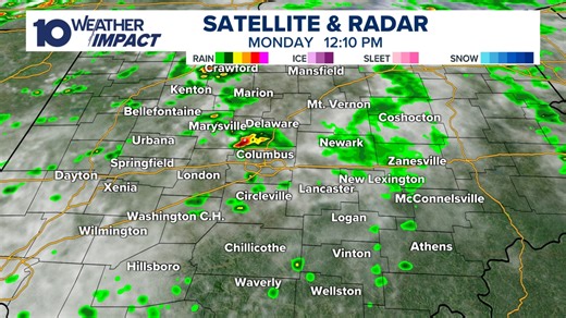 Storms and showers move through central Ohio | Live radar on 10TV