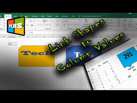 How to Connect Multiple Excel Shapes to One Cell