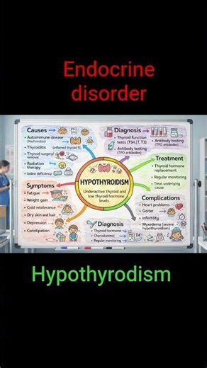 Hypothyroidism #endocrine disorder # nursing notes