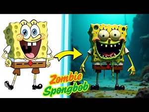 🧟 SpongeBob All Characters as Zombies | Creepy Underwater Horror Transformation