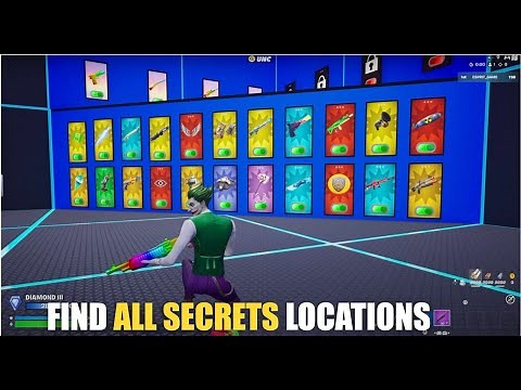 SUPER PIT UNC MAP FORTNITE CREATIVE - ALL SECRETS LOCATIONS (SECRETS CODE)