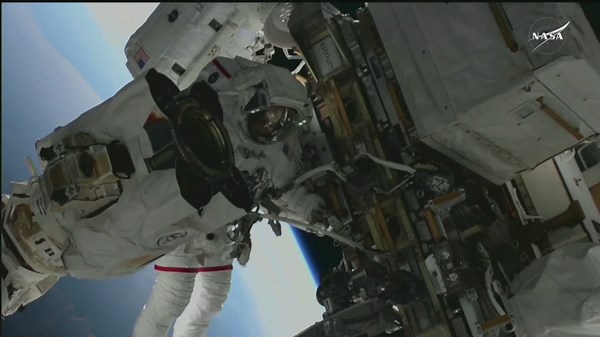 NASA astronauts perform spacewalk on International Space Station