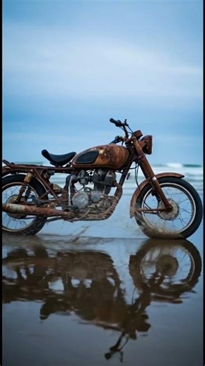 Motorcycle Restoration on the Beach | Full Timelapse Build #motorcycle