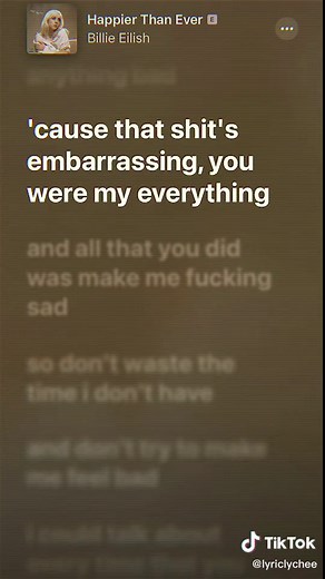 Billie Eilish Happier Than Ever Lyrics