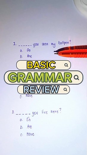 584K views · 15K reactions | Basic Grammar Review⚠️ Learn Basic...