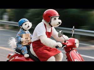 From Coffee to Cake! ☕ Watch Mom Dog and Baby Puppy Grow Their Small Business! 📈